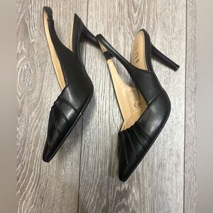 Unisa Black Women's Pointed Slingback Heels